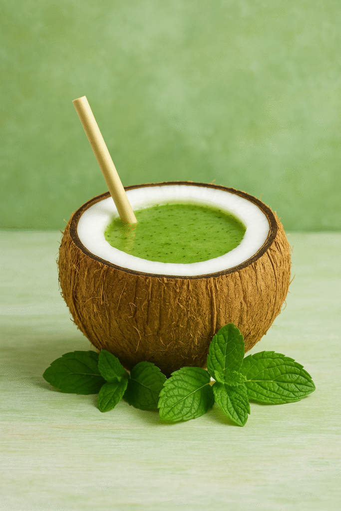 Kokosnuss mit Detox Vibe